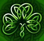 Cropped celtic shamrock